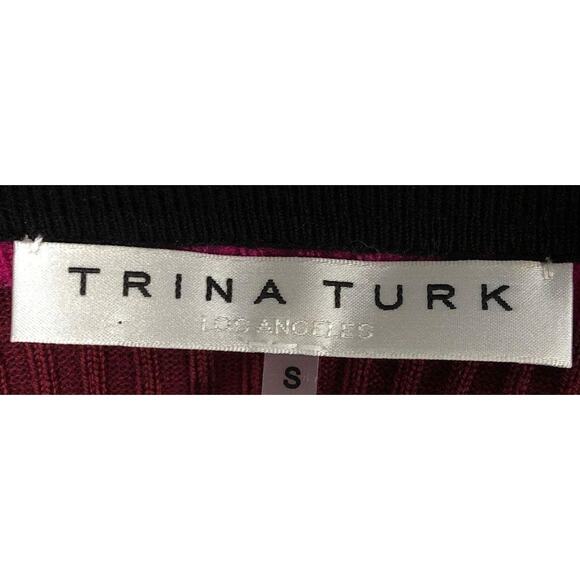 Trina Turk Women's 3/4 sleeve merino dress - Picture 7 of 8